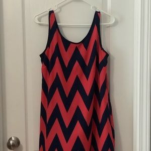 Chevron print dress